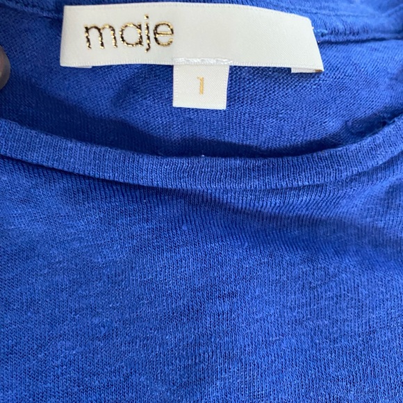 Maje linen cold-shoulder shirt - Picture 3 of 3